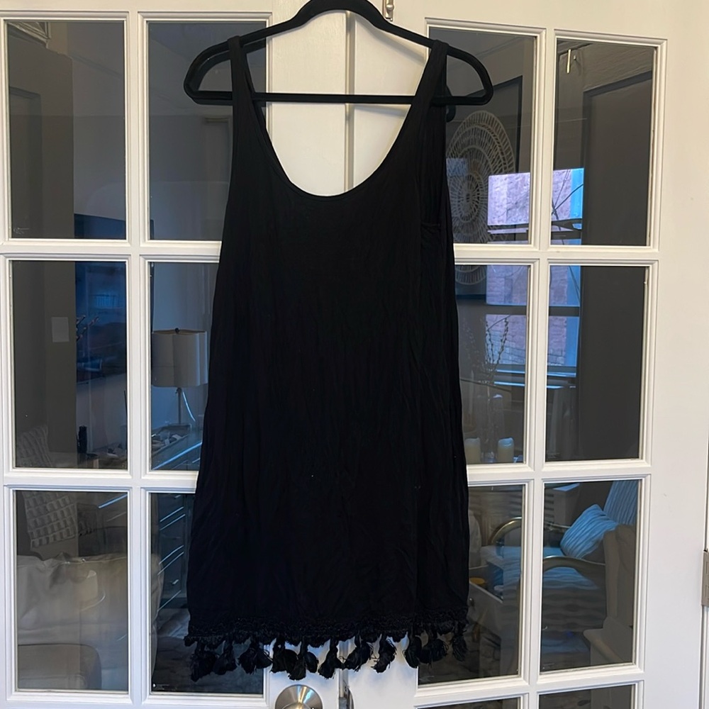 ASOS Black Mini Dress with Tassels